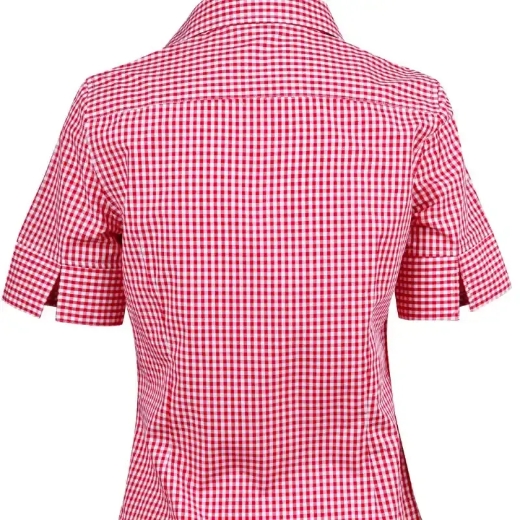 Picture of Winning Spirit, Ladies Gingham Check S/S Shirt